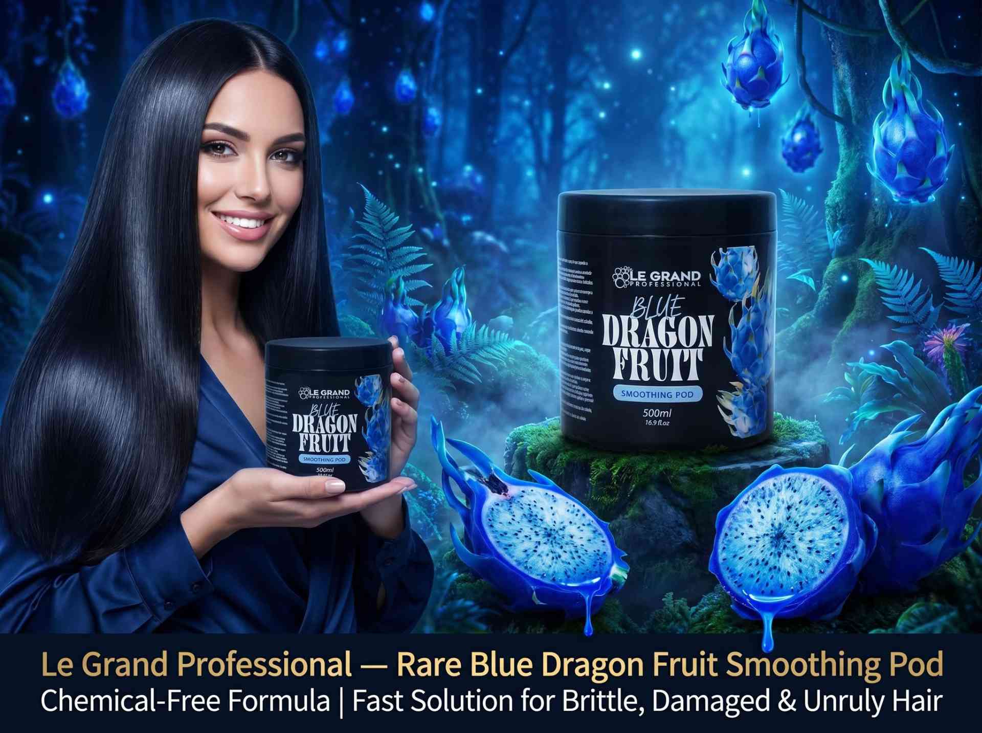 le grand's blue dragon fruit smoothing mask