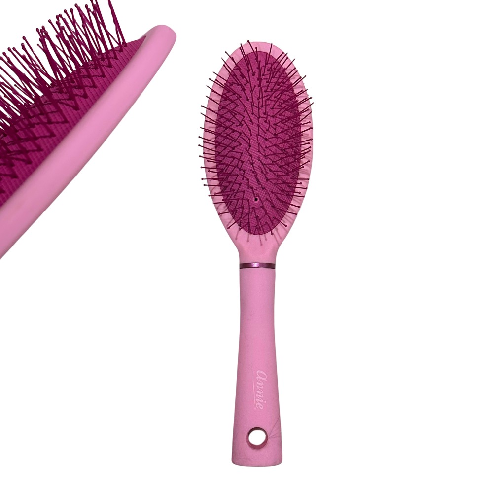 ANNIE  CUSHION OVAL BRUSH -PINK