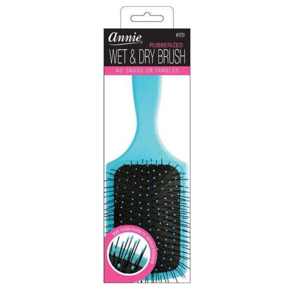 ANNIE WET & DRY PADDLE BRUSH-TEAL
