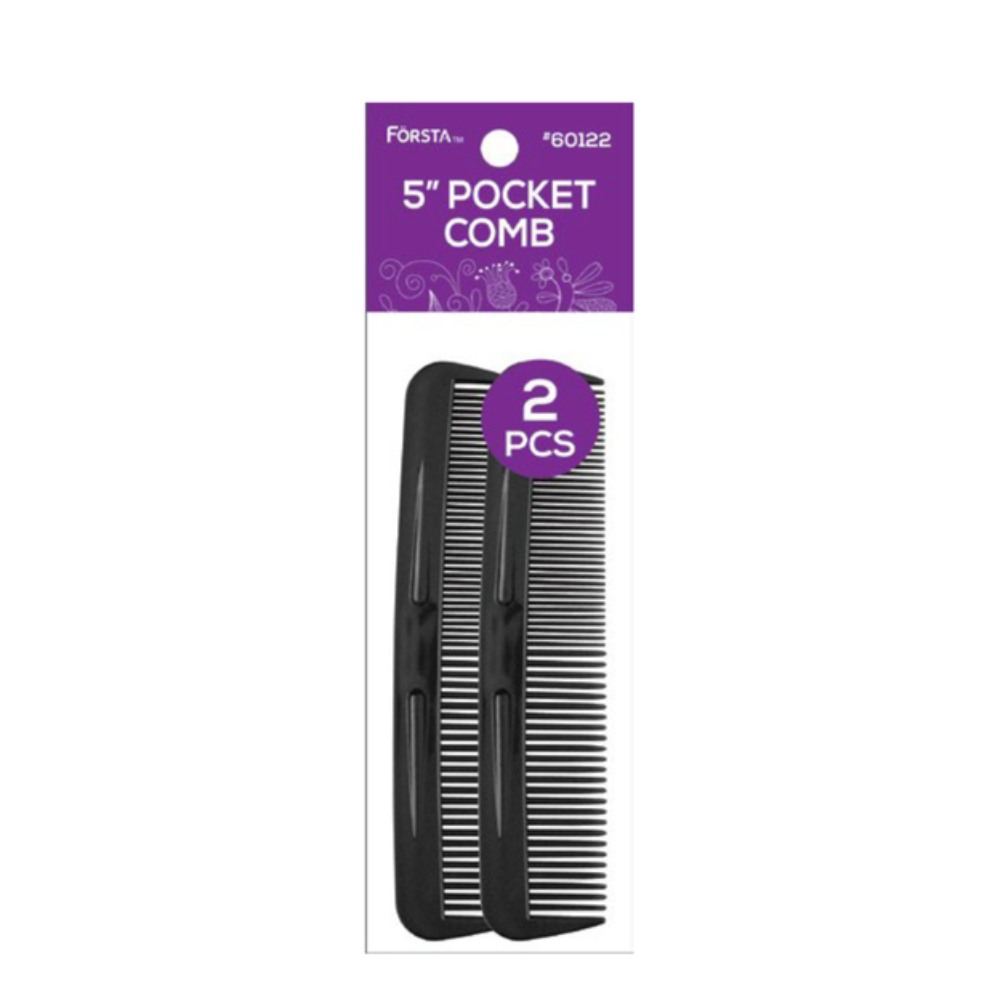 FORSTA POCKET COMB 5" - 2pc - BLACK